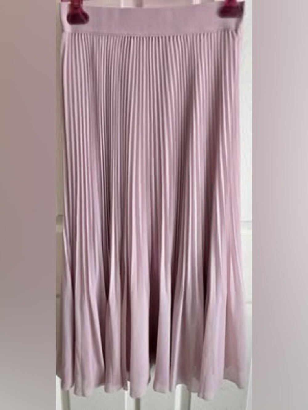 Wilfred Twirl Skirt Pleated Maxi Skirt in Pink Size Medium
